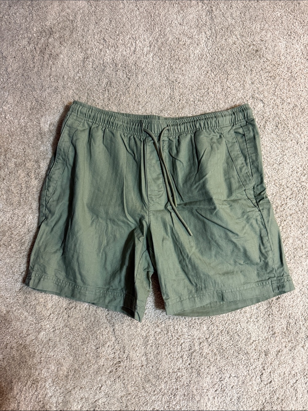 Ben Sherman Men's Olive Green Drawstring Casual Shorts